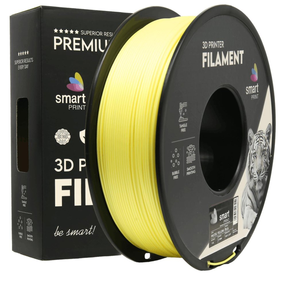 Smart Print PLA Filament - Amarillo pastel (Pastel yellow) 1 kg / 1,75 mm
