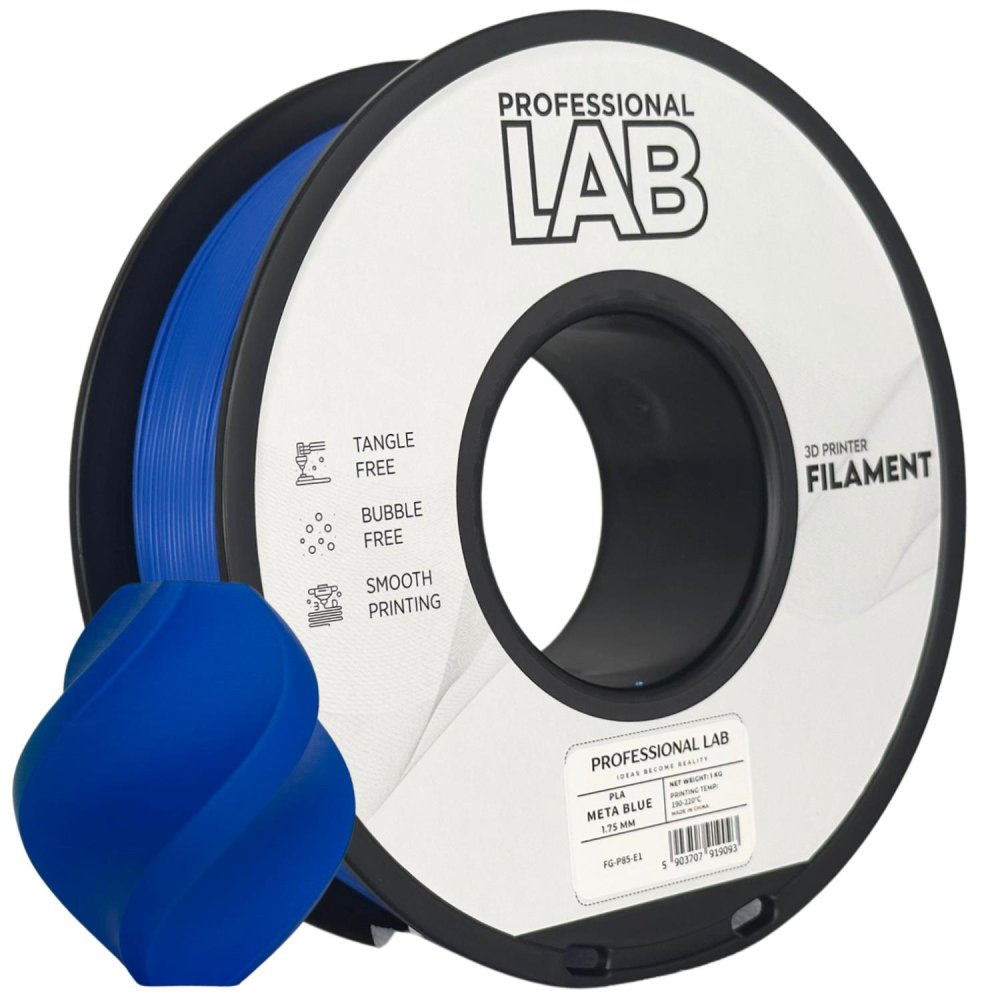 Professional Lab PLA Filament - Azul metálico (Meta blue) 1 kg / 1,75 mm