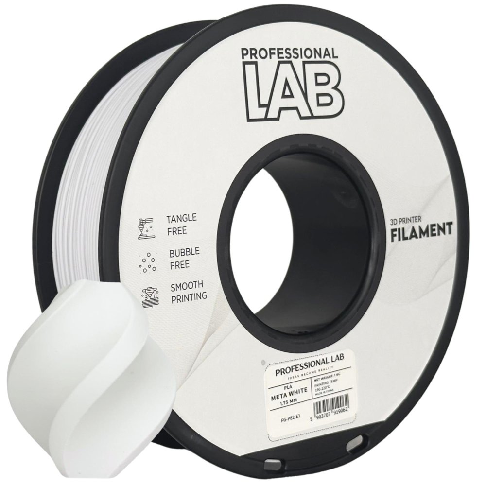 Professional Lab PLA Filament - Blanco metálico (Meta white) 1 kg / 1,75 mm