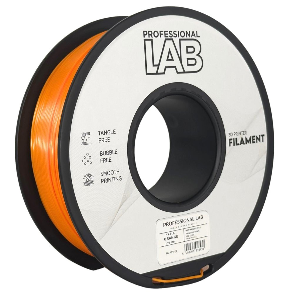 Professional Lab HS-PLA Filament - Arancione (Orange) 1 kg / 1,75 mm