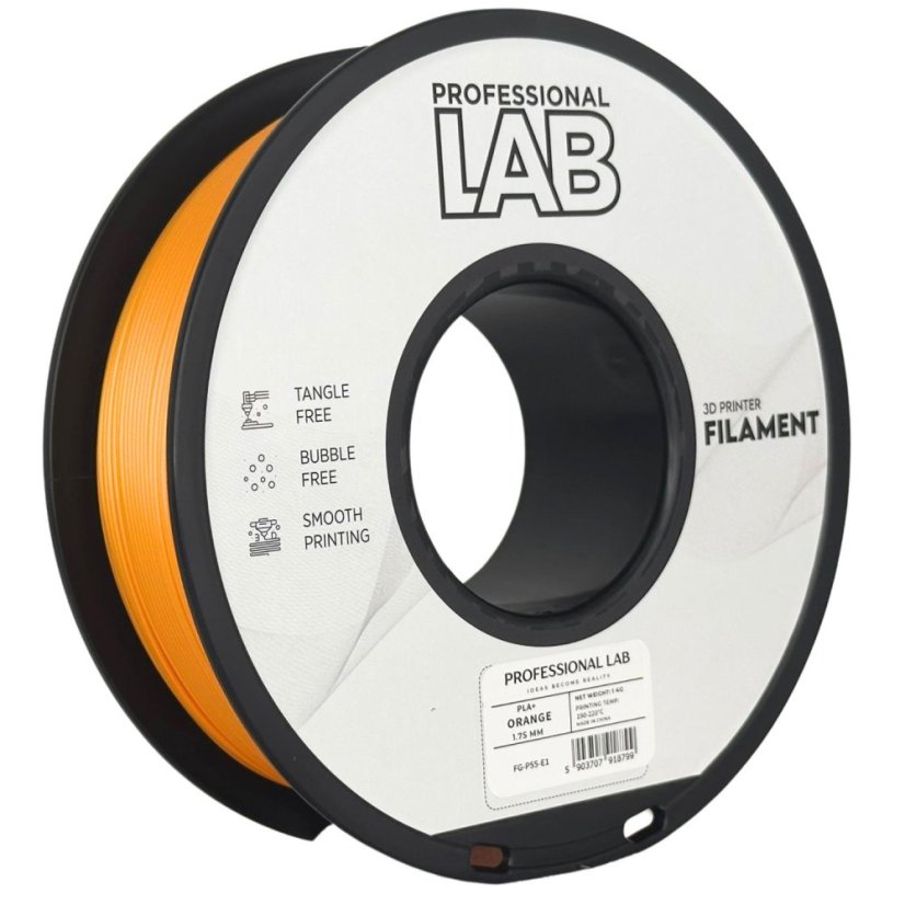 Professional Lab PLA+ Filament - Orange 1 kg / 1,75 mm