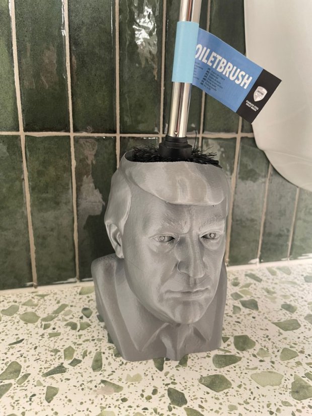 Donald Trump Toilet Brush Holder set