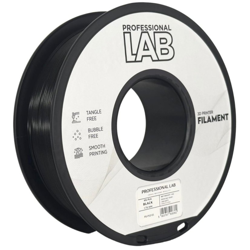 Professional Lab HS-PLA Filament - Black 1 kg / 1,75 mm