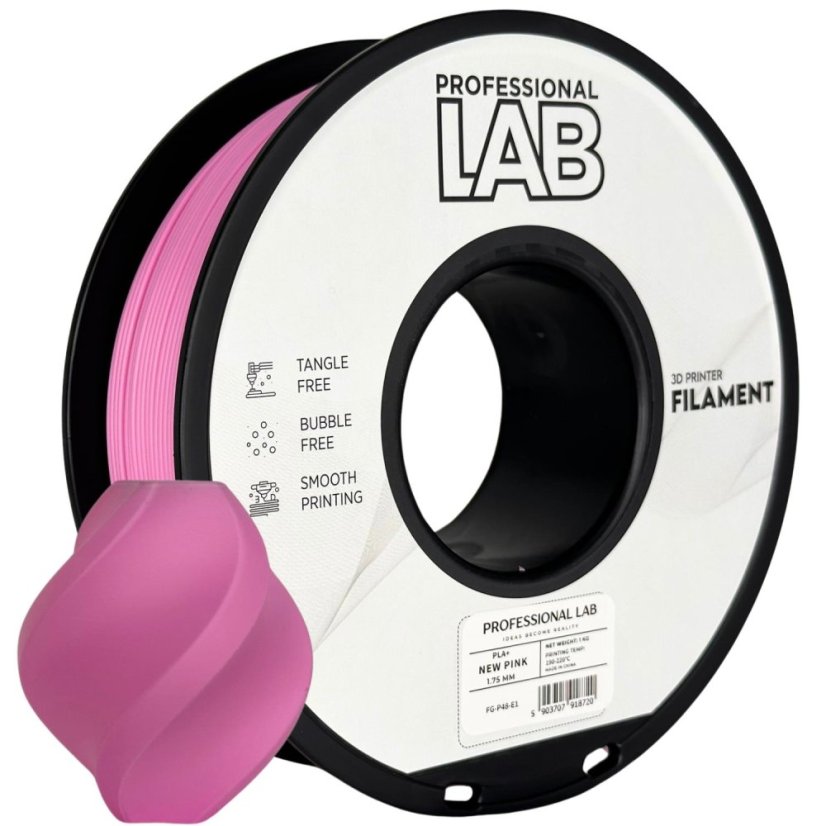 Professional Lab PLA+ Filament - New Pink 1 kg / 1,75 mm