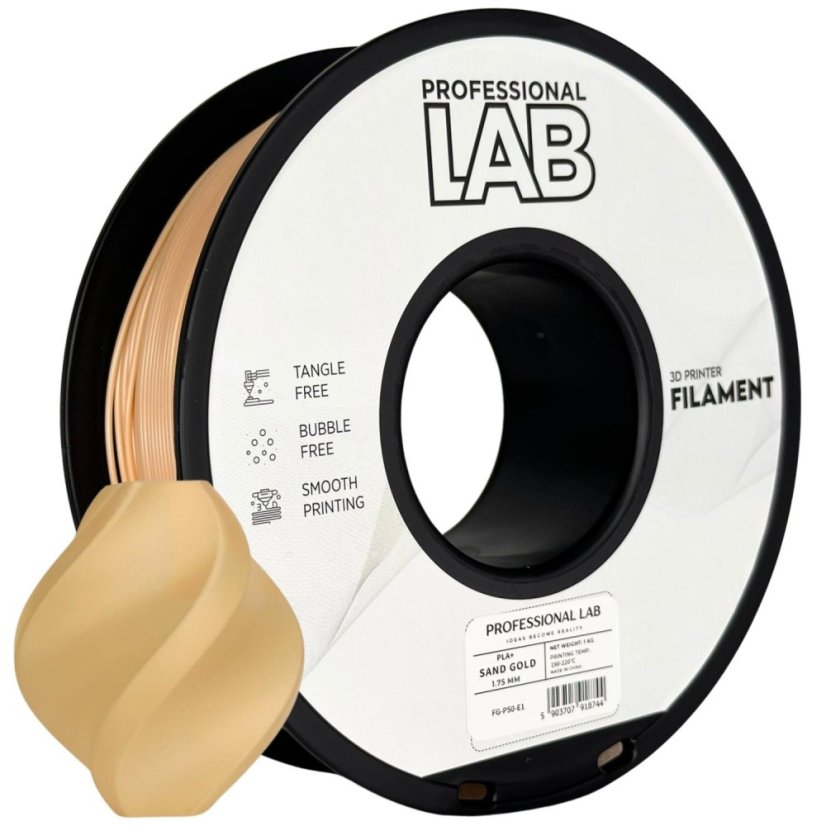 Professional Lab PLA+ Filament - Sand gold 1 kg / 1,75 mm