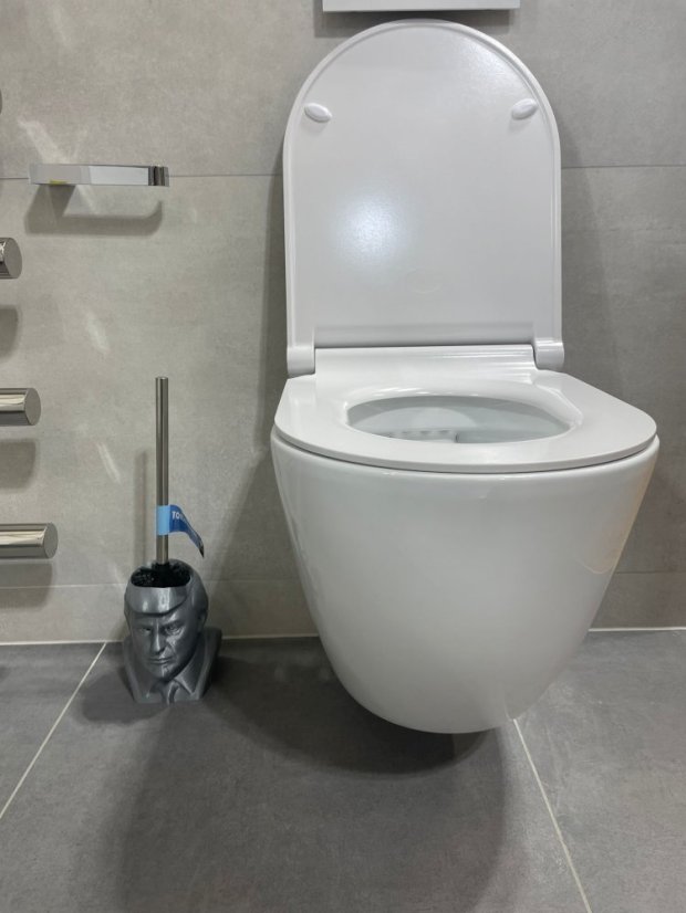 Donald Trump Toilet Brush Holder set