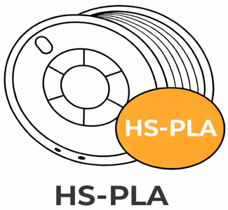HS-PLA  ( High Speed PLA ) - Color - Yellow