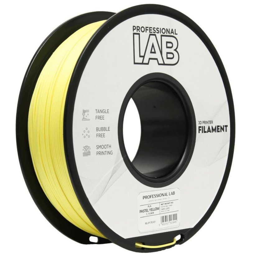 Professional Lab PLA Filament - Pastel yellow 1 kg / 1,75 mm Professional Lab PLA Filament - Pastel yellow 1 kg / 1,75 mm