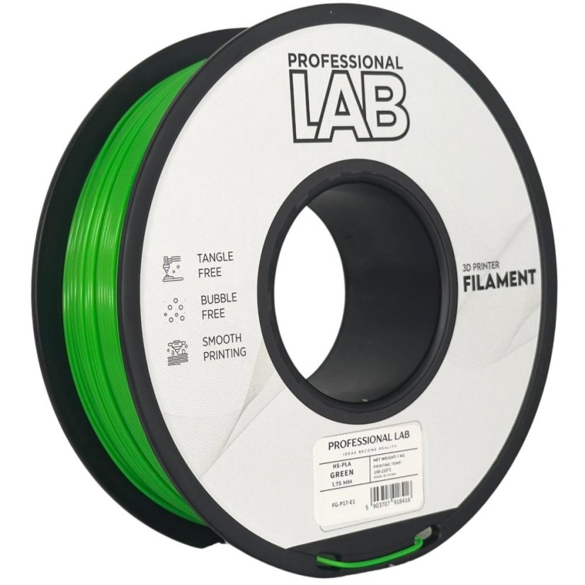 Professional Lab HS-PLA Filament - Green 1 kg / 1,75 mm