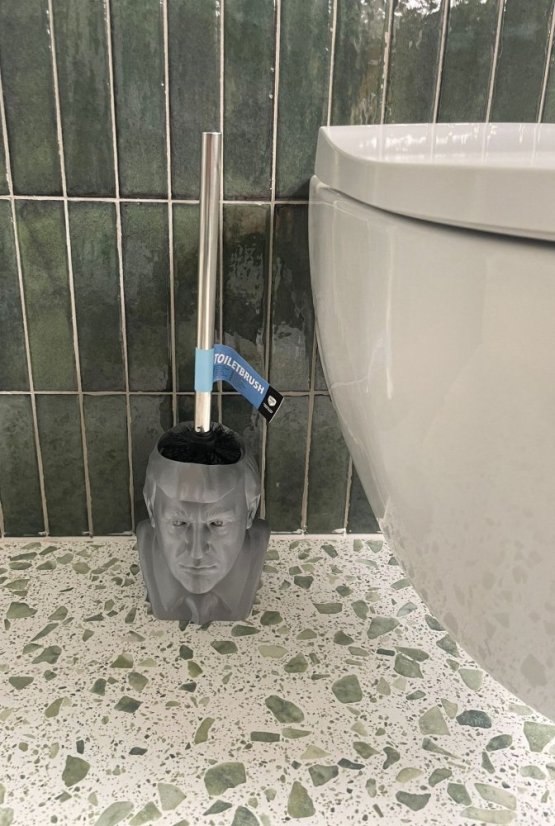 Donald Trump Toilet Brush Holder set