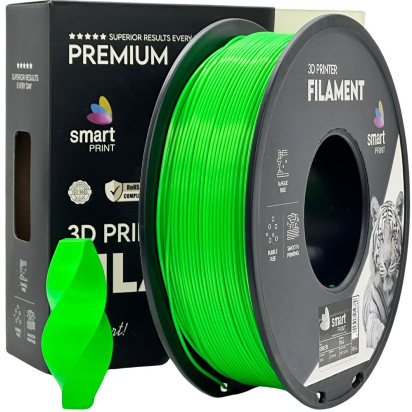 Smart Print PLA Filament - Green 1 kg / 1,75 mm
