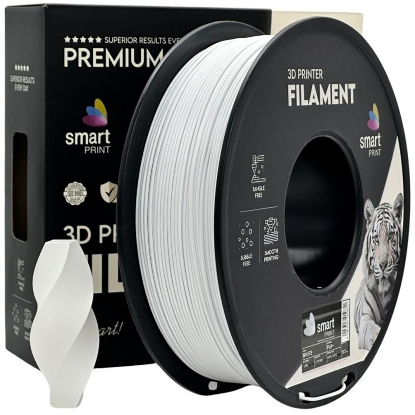Smart Print PLA+ Filament - White 1 kg / 1,75 mm