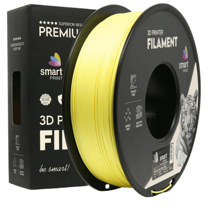 Smart Print PLA Filament - Pastel yellow 1 kg / 1,75 mm