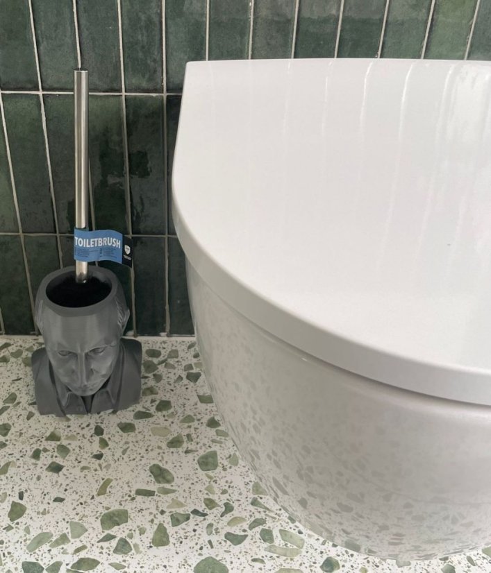 Putin Toilet Brush Holder Set
