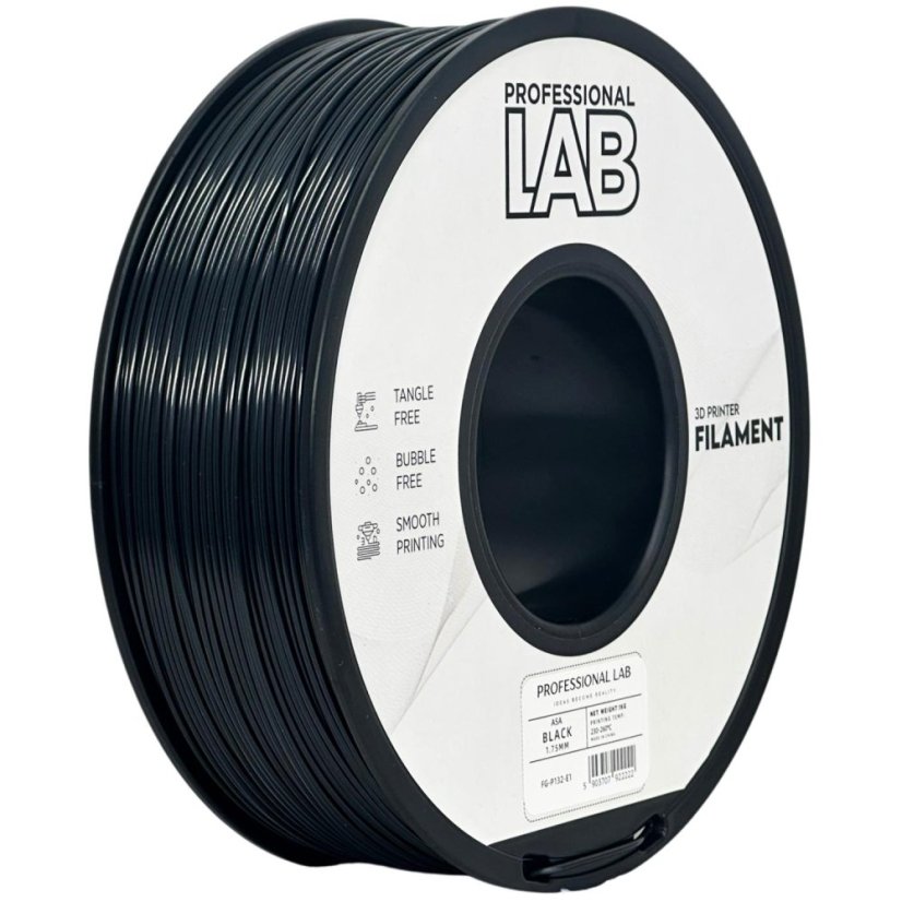Professional Lab ASA Filament - Black 1 kg / 1,75 mm Professional Lab ASA Filament - Black 1 kg / 1,75 mm