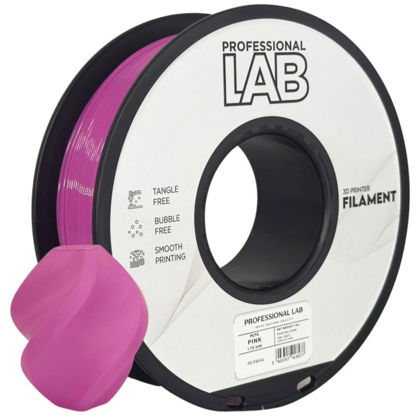 Professional Lab PETG Filament - Pink  1 kg / 1,75 mm