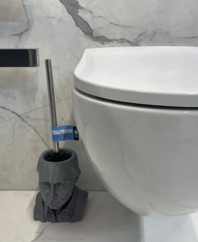 Putin Toilet Brush Holder Set