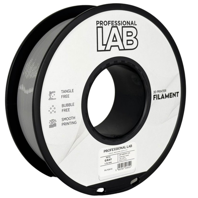 Professional Lab PETG Filament - Gray 1 kg / 1,75 mm