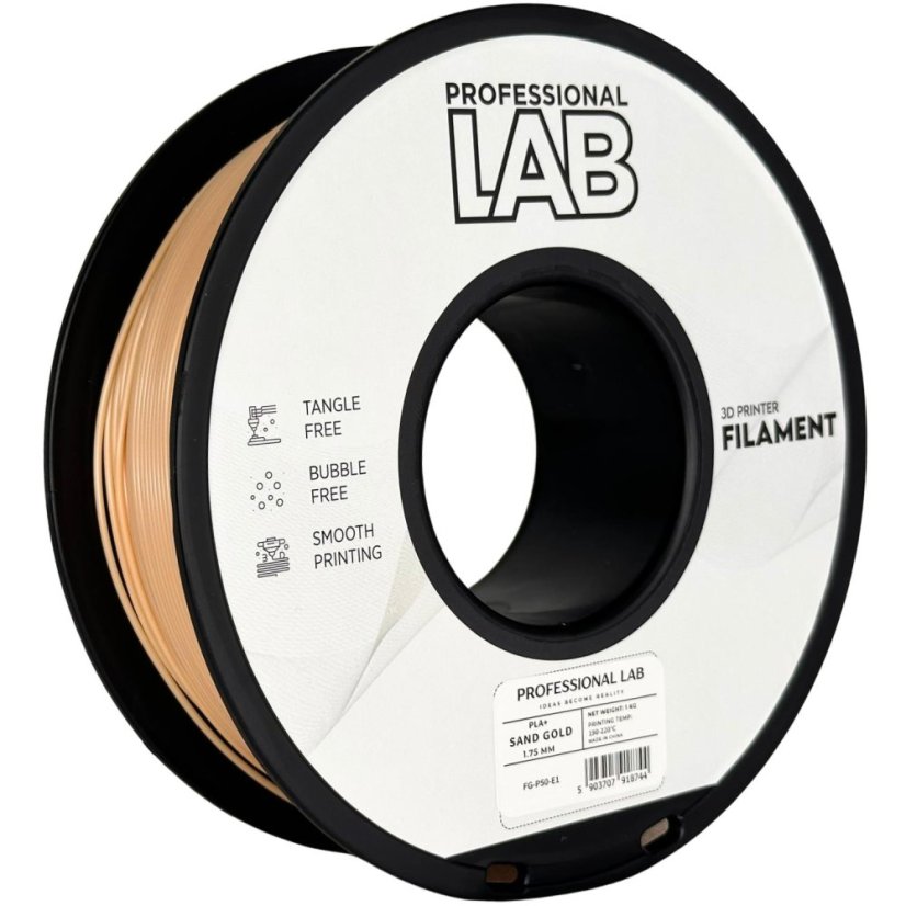 Professional Lab PLA+ Filament - Sand gold 1 kg / 1,75 mm