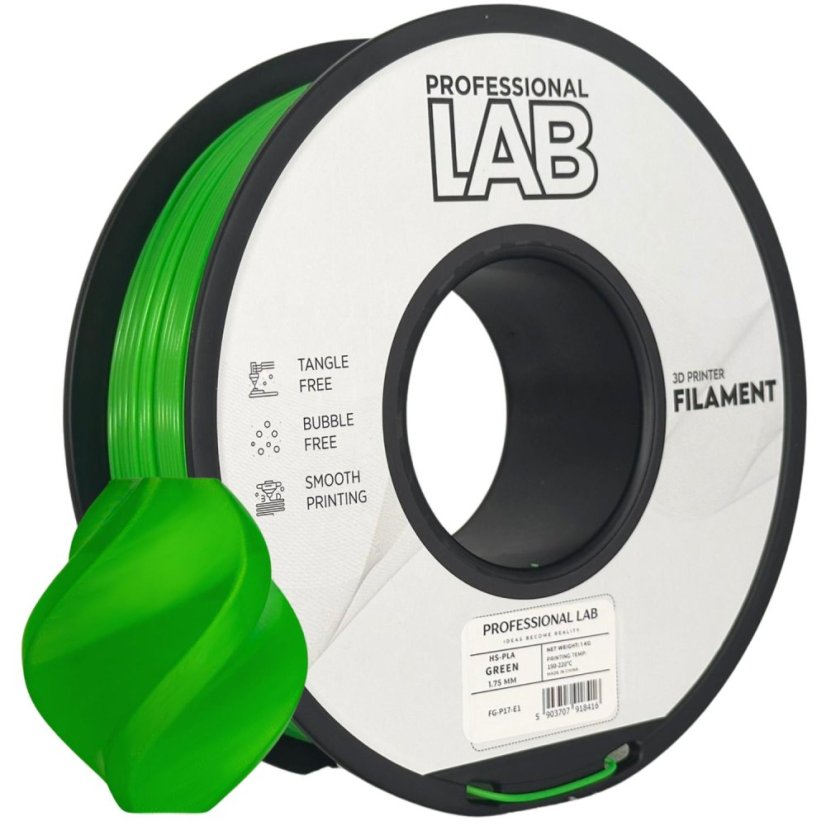 Professional Lab HS-PLA Filament - Green 1 kg / 1,75 mm