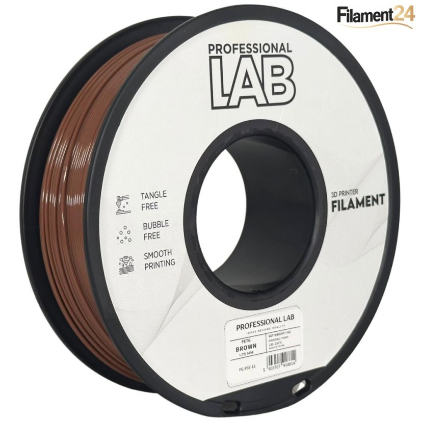 Professional Lab PETG Filament - Brown 1 kg / 1,75 mm
