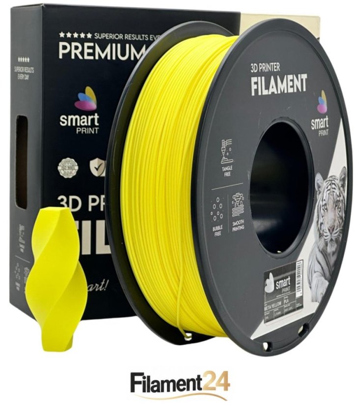 Smart Print PLA Filament - Metallic yellow (Meta yellow) 1 kg / 1,75 mm