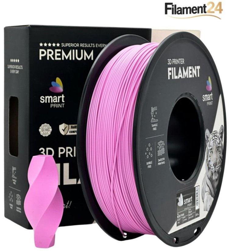 Smart Print PLA+ Filament - Neues rosa (New pink) 1 kg / 1,75 mm