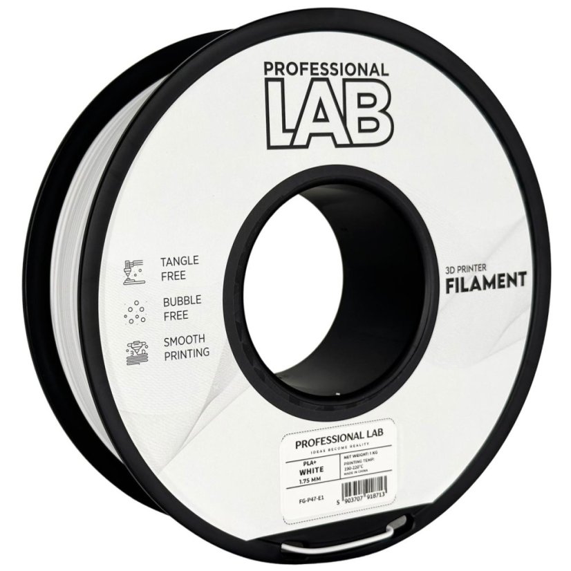 Professional Lab PLA+ Filament - White 1 kg / 1,75 mm
