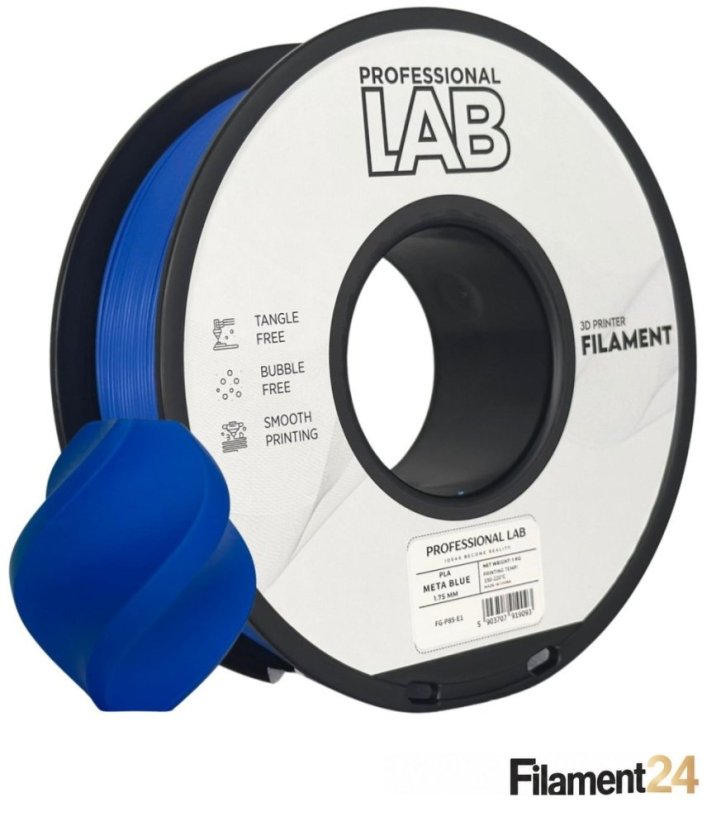 Professional Lab PLA Filament - Metallic blue (Meta blue) 1 kg / 1,75 mm