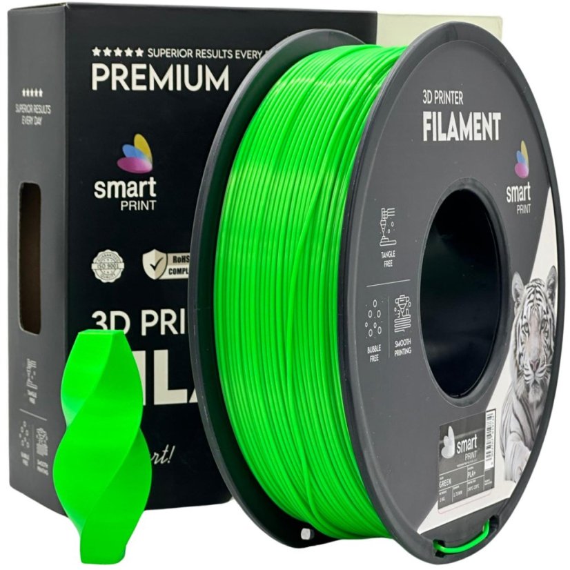 Smart Print PLA+ Filament - Green 1 kg / 1,75 mm