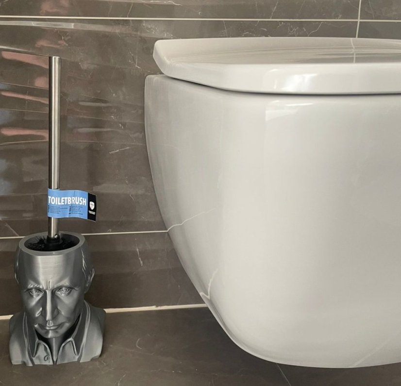 Putin Toilet Brush Holder Set