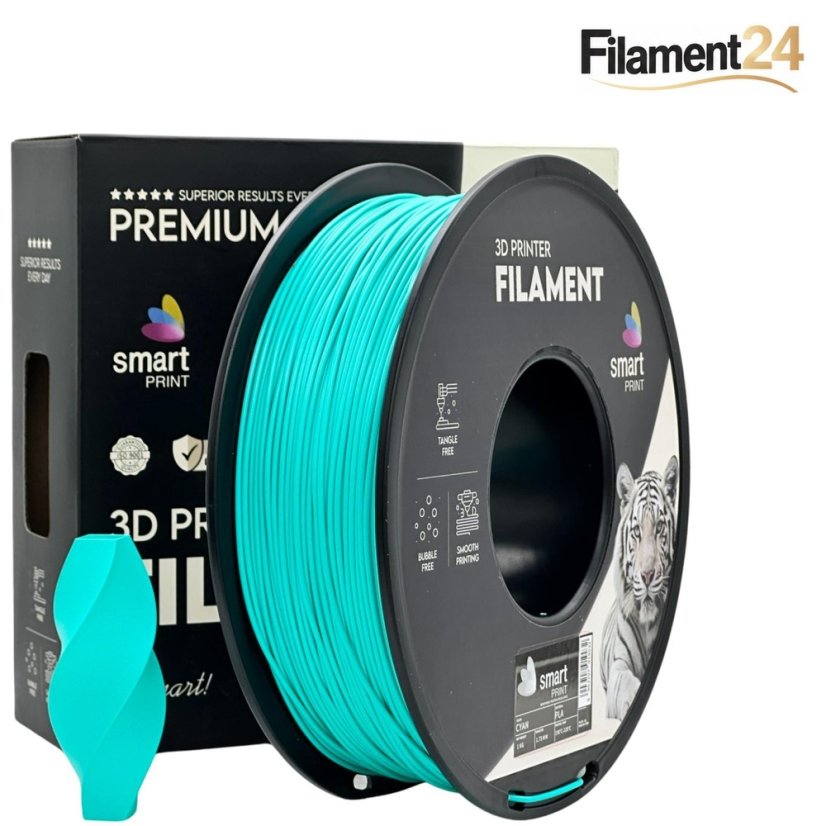 Smart Print PLA Filament - Cyan 1 kg / 1,75 mm Smart Print PLA Filament - Cyan 1 kg / 1,75 mm