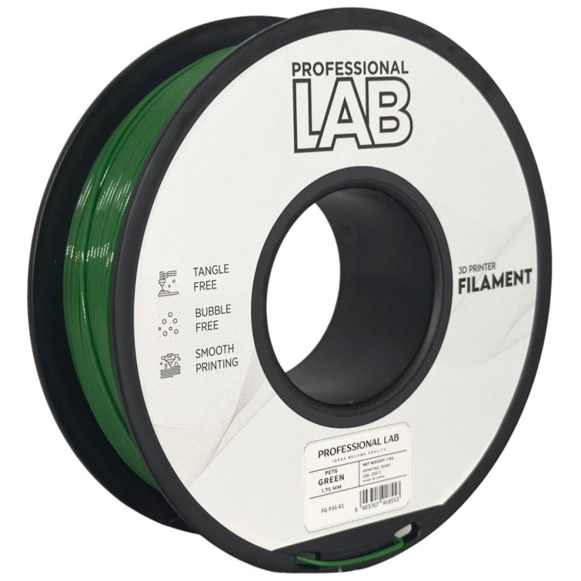 Professional Lab PETG Filament - Green  1 kg / 1,75 mm