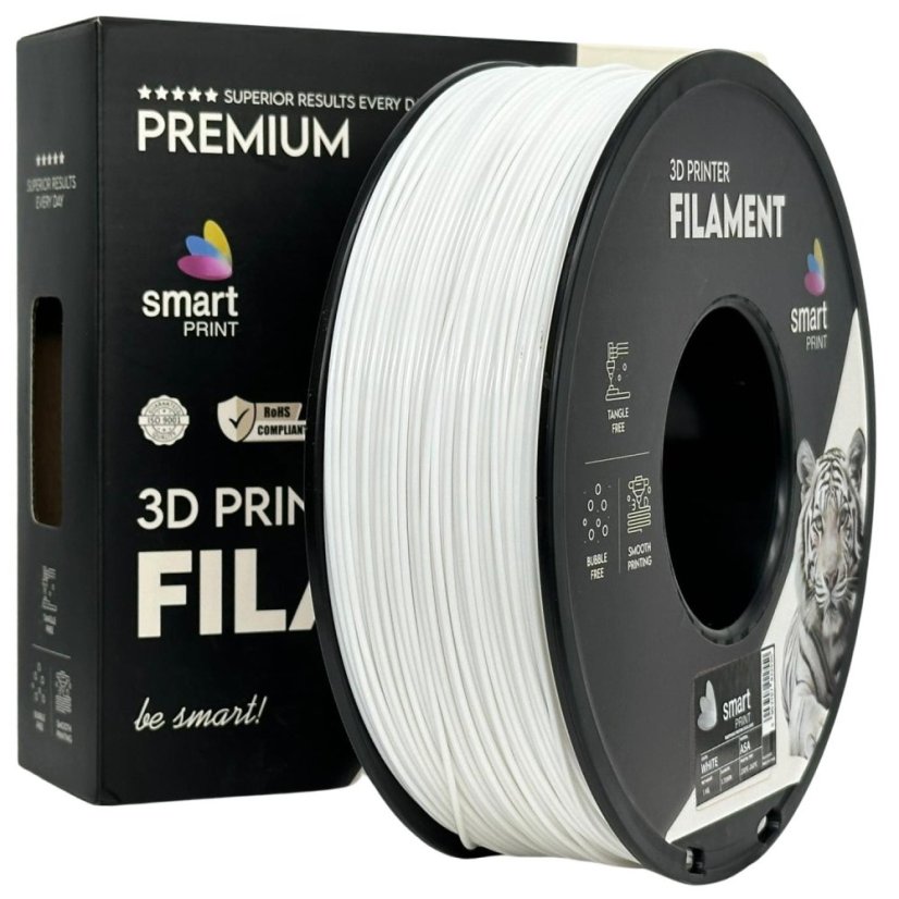Smart Print ASA Filament - White 1 kg / 1,75 mm