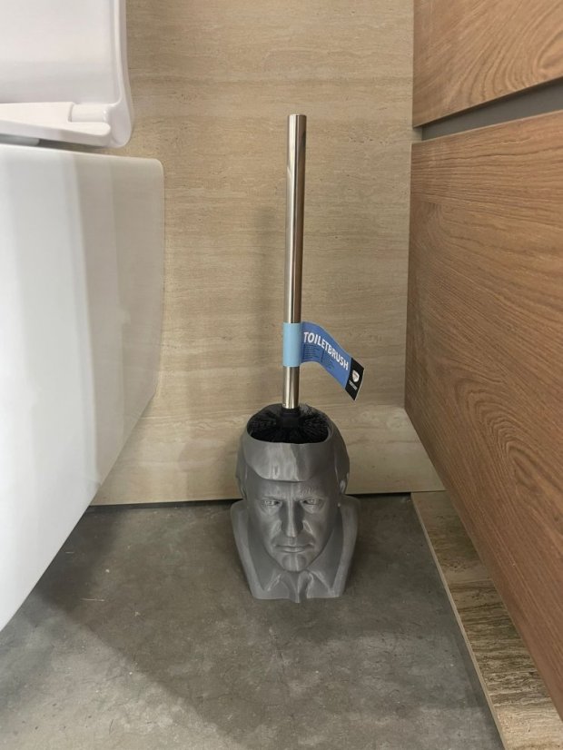 Donald Trump Toilet Brush Holder set