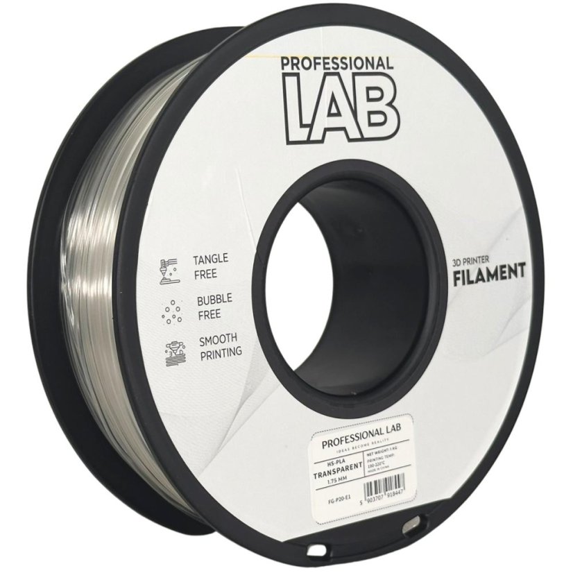 Professional Lab HS-PLA Filament - Transparent 1 kg / 1,75 mm