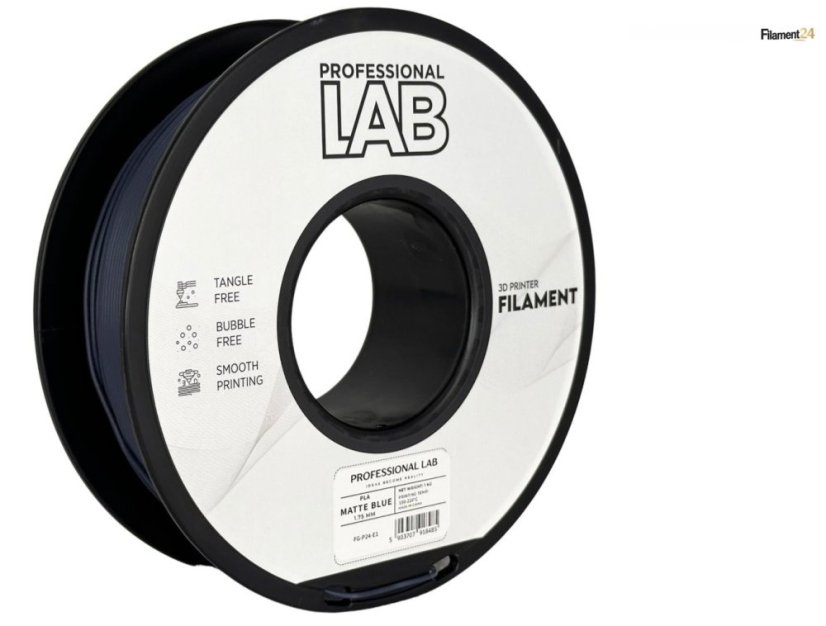 Professional Lab PLA Filament - Matte blue 1 kg / 1,75 mm