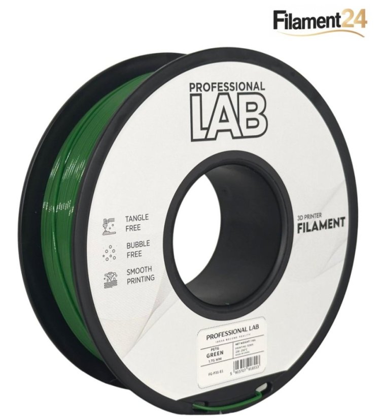 Professional Lab PETG Filament - Green  1 kg / 1,75 mm
