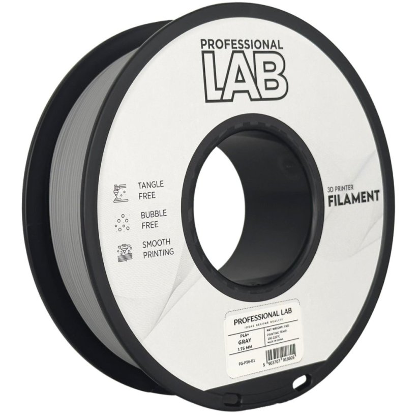 Professional Lab PLA+ Filament - Gray 1 kg / 1,75 mm