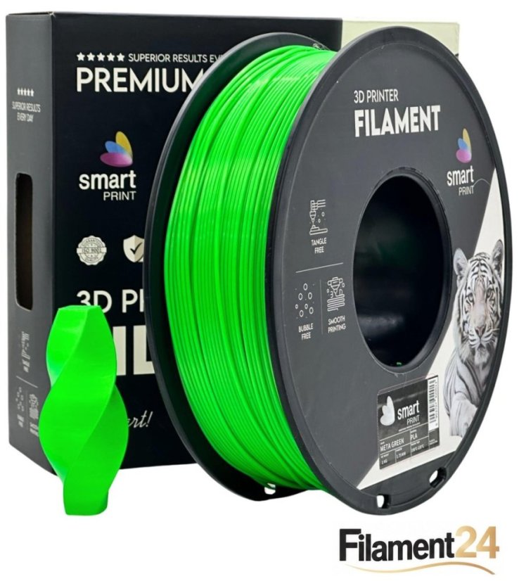Smart Print PLA Filament - Metallic green (Meta green) 1 kg / 1,75 mm