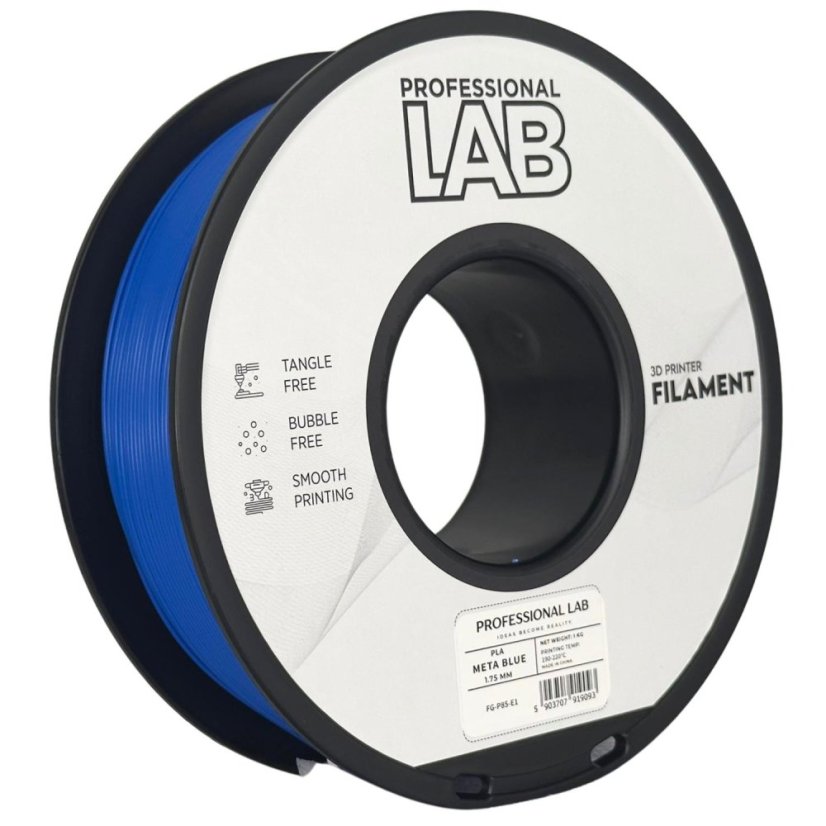 Professional Lab PLA Filament - Metallic blue (Meta blue) 1 kg / 1,75 mm
