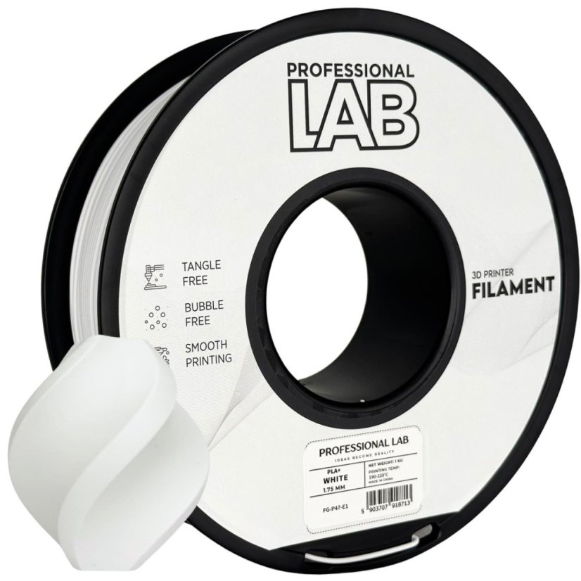 Professional Lab PLA+ Filament - White 1 kg / 1,75 mm