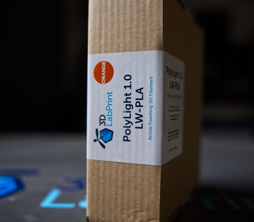 3DLabPrint LW-PLA PolyLight Filament - Orange  1 kg / 1,75 mm