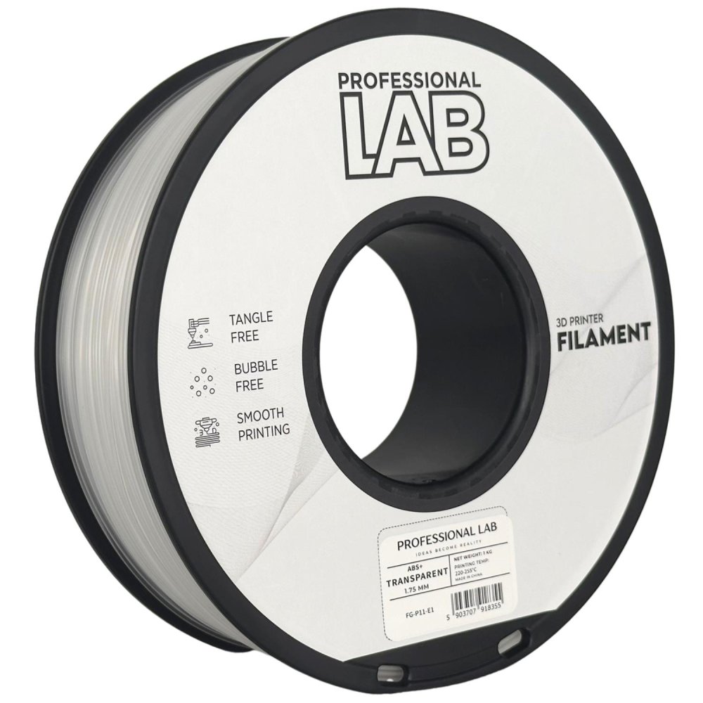Professional Lab ABS+ Filament - Trasparente 1 kg / 1,75 mm