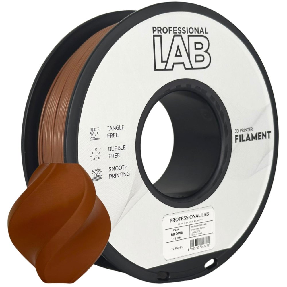 Professional Lab PLA+ Filament - Marrón (Brown) 1 kg / 1,75 mm