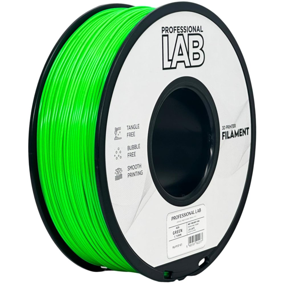 Professional Lab ASAFilament - Verde (Green) 1 kg / 1,75 mm