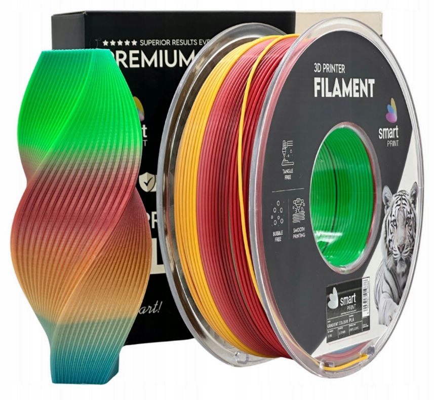 Smart Print PLA Filament - Color degradado (Gradient colour) 1 kg / 1,75 mm