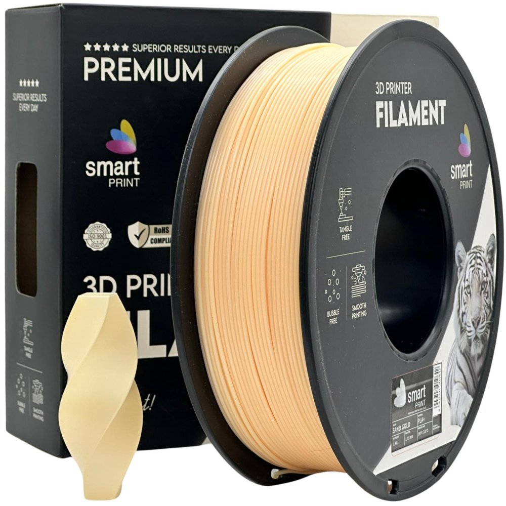 Smart Print PLA+ Filament - Oro arena (Sand gold) 1 kg / 1,75 mm