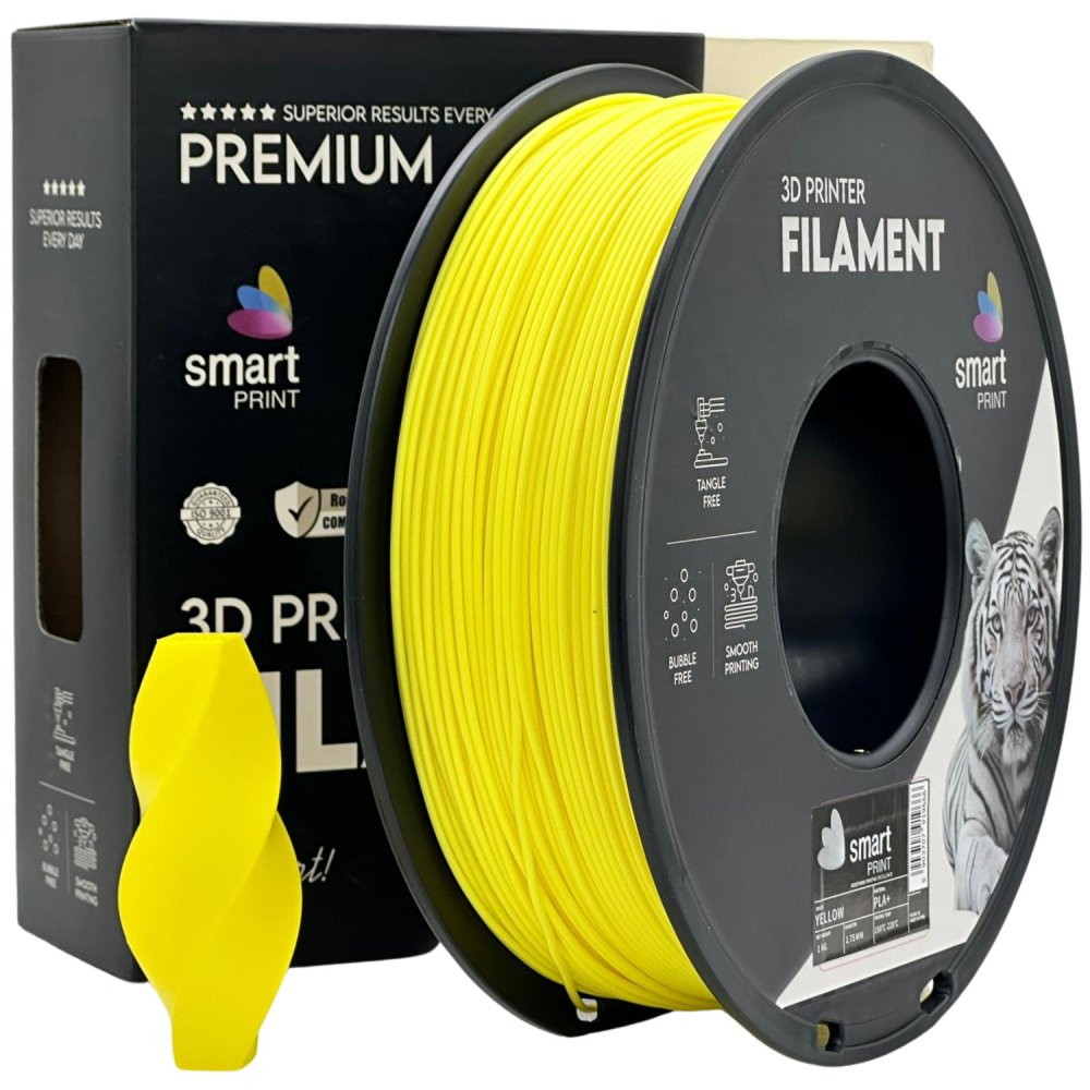 Smart Print PLA+ Filament - Amarillo (Yellow) 1 kg / 1,75 mm