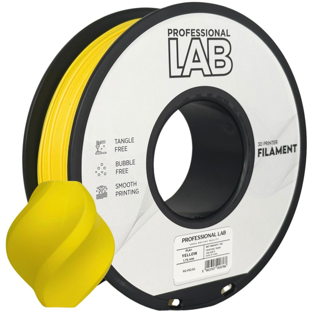 Professional Lab PLA+ Filament - Amarillo (Yellow) 1 kg / 1,75 mm
